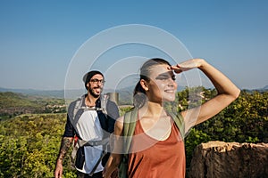 Couple Exploring Trip Holiday Concept