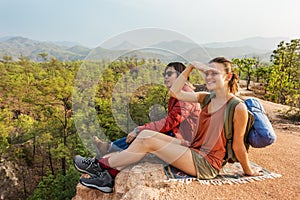 Couple Exploring Trip Holiday Concept