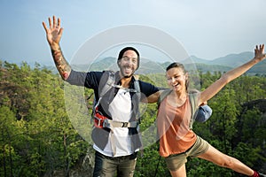 Couple Exploring Trip Holiday Concept