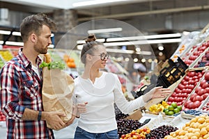 Couple at Farmers Market