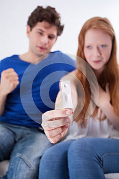 Couple feeling relieved