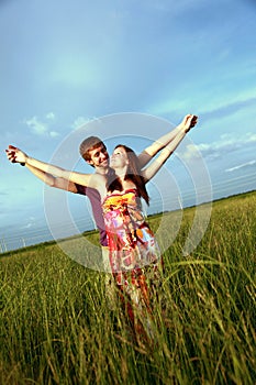 Couple in Field