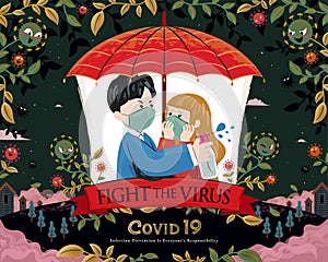 Couple fight coronavirus together