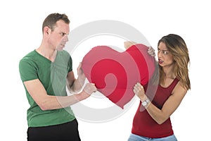 Couple fighting for love