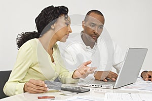 Couple Figuring Out Finances