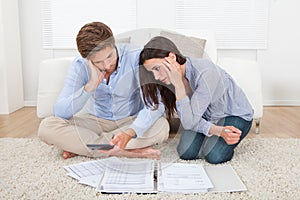 Couple in financial trouble at home