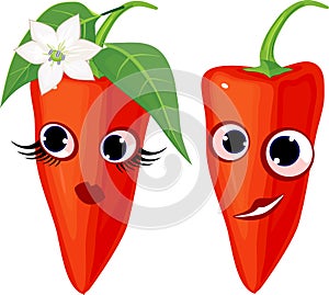 Couple of funny peppers.