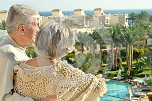 Couple in garden