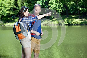 Couple going on a trip