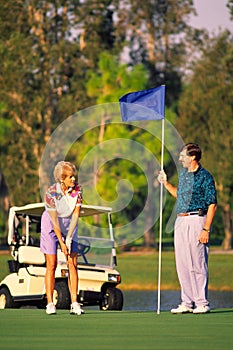 Couple Golfing 2