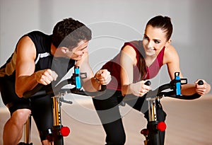 Couple at the gym