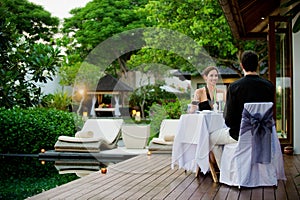 Couple Having Dinner