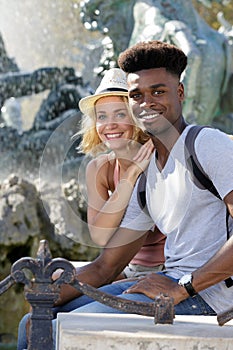 couple having fun on holidays