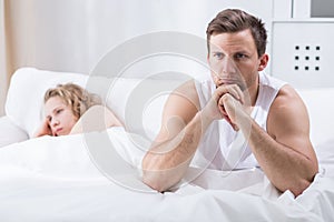 Couple having marital problems