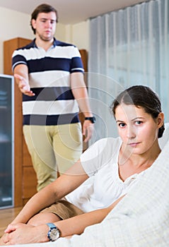 Couple having marriage crisis and quarrelling every day