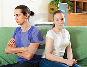 Couple having problems at home