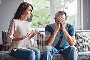 Couple having a quarrel