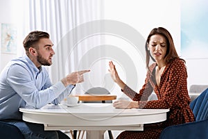 Couple having quarrel. Relationship problems