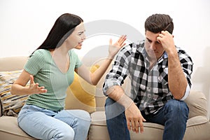 Couple having quarrel. Relationship problems