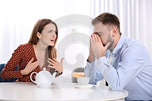 Couple having quarrel. Relationship problems