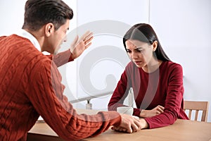 Couple having quarrel. Relationship problems