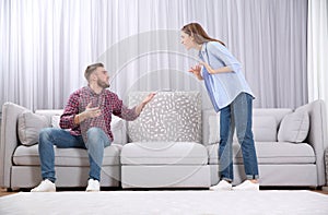 Couple having quarrel. Relationship problems