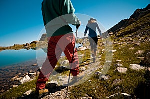 Couple hiking