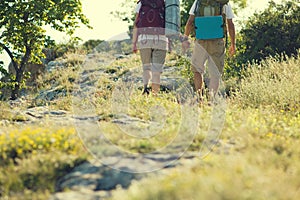 Couple hiking