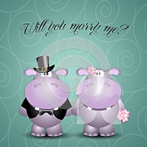 A couple of hippos spouses