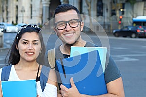 Couple of immigrants getting a proper education photo