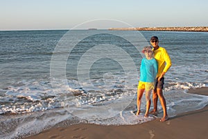 Couple at Iracema Beach, Brazil photo
