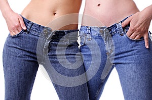 Couple in jeans