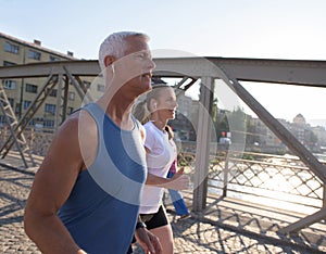 Couple jogging