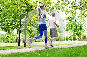 Couple jogging