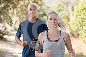 Couple jogging photo