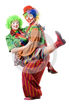 A couple of joyful clowns