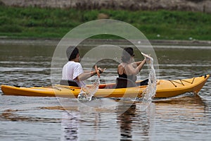 Couple Kayaking