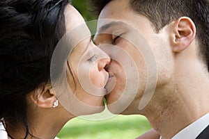 Couple kissing