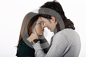 Couple almost kissing img