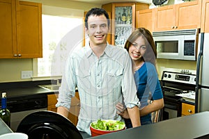 Couple in kitchen