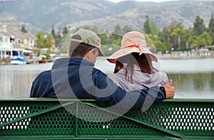 Couple by the Lake - Thumbs Up