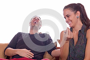 Couple in laughter