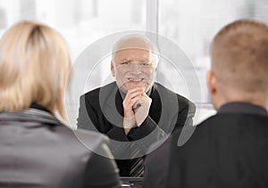 Couple at lawyer's office