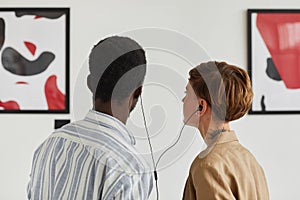 Couple Looking at Modern Art