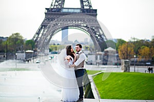 Couple in love in Paris, wedding photography