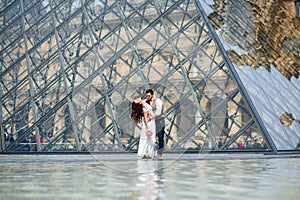 Couple in love in Paris, wedding photography