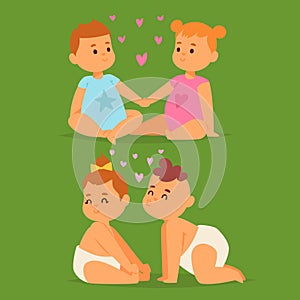 Couple in love vector characters togetherness happy smiling people romantic woman amorousness together adult