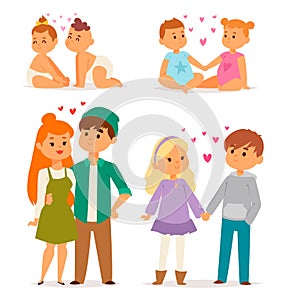 Couple in love vector characters togetherness happy smiling people romantic woman amorousness together adult photo