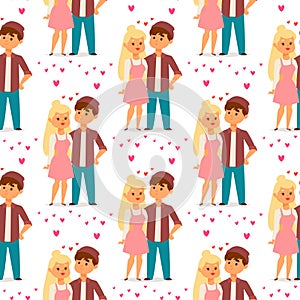 Couple in love vector characters togetherness happy smiling people romantic woman amorousness together adult photo