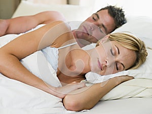 Couple lying in img